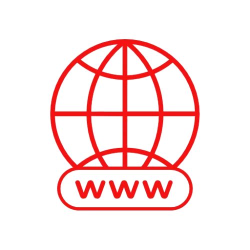 Red Website Icon edit online removebg preview